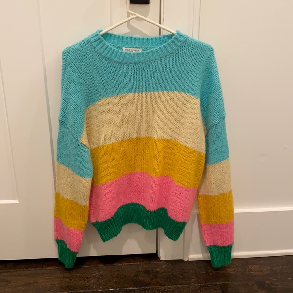 color block sweater